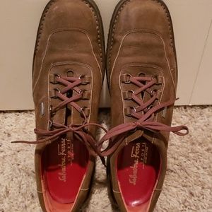 Salvatore Ferragamo Brown Suede Shoes